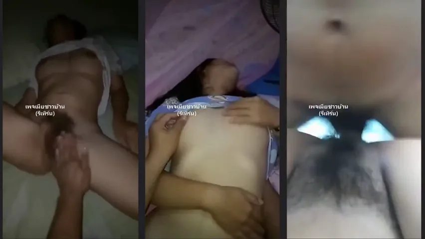 คลิปหลุดทางบ้าน คู่รักถ่ายคลิปเย็ดสาวนมใหญ่โดนซอยหีอย่างเสียว