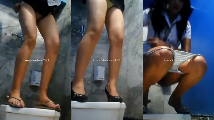 คลิปหลุด แอบถ่ายหีนักศึกษา ในห้องน้ำมหาลัย
