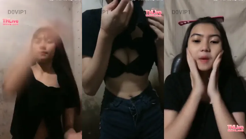 สาวไทยตัวเล็กเซ็กจัด ไลฟ์สดนั่งติ้วหีในห้องน้ำ